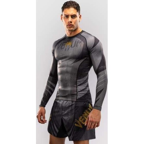 Venum Galactic 3.0 Long Sleeve Rashguard - Black/Gold