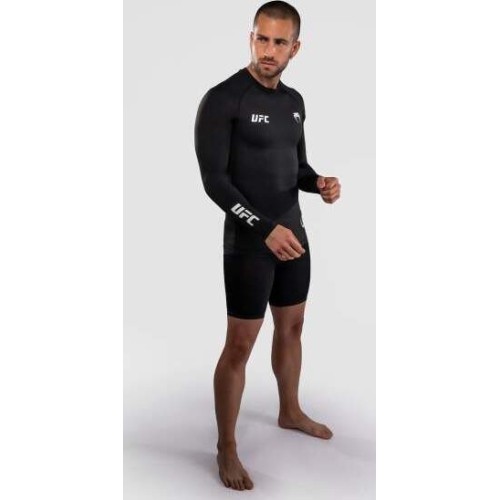 Venum UFC Unity by Venum Authentic Fight Week Men's Performance Long Sleeve Rashguard - Black