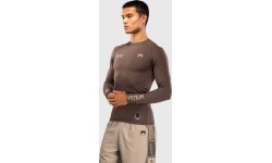 Venum UFC Unity by Venum Authentic Fight Week Men's Performance Long Sleeve Rashguard - Brown