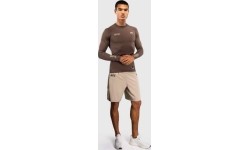 Venum UFC Unity by Venum Authentic Fight Week Men's Performance Long Sleeve Rashguard - Brown