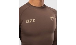Venum UFC Unity by Venum Authentic Fight Week Men's Performance Long Sleeve Rashguard - Brown