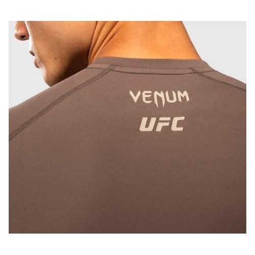 Venum UFC Unity by Venum Authentic Fight Week Men's Performance Long Sleeve Rashguard - Brown