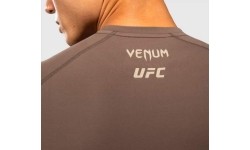 Venum UFC Unity by Venum Authentic Fight Week Men's Performance Long Sleeve Rashguard - Brown