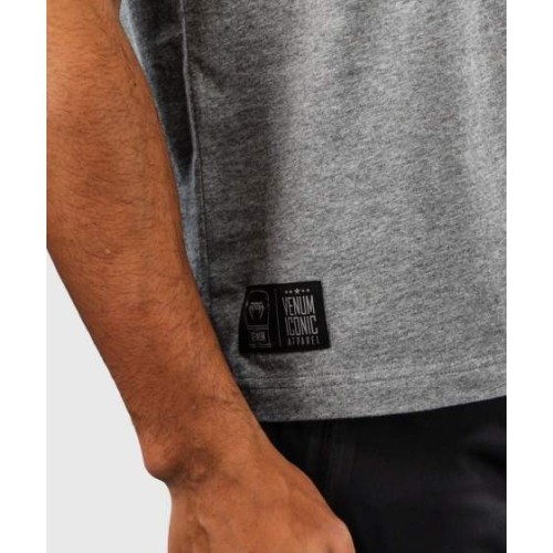 Venum Fight Icon Cotton T-Shirt - Light Heather Grey