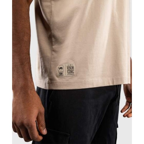 Venum Fight Icon Cotton T-Shirt - Beige