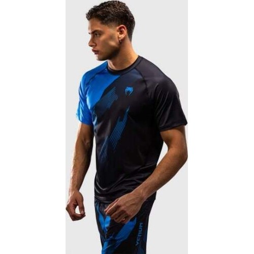 Venum No-Gi 6.0 Dry Tech T-Shirt - Black/Blue