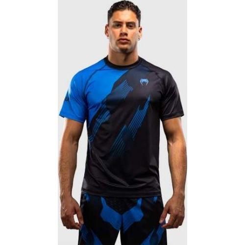 Venum No-Gi 6.0 Dry Tech T-Shirt - Black/Blue