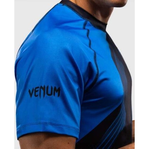 Venum No-Gi 6.0 Dry Tech T-Shirt - Black/Blue