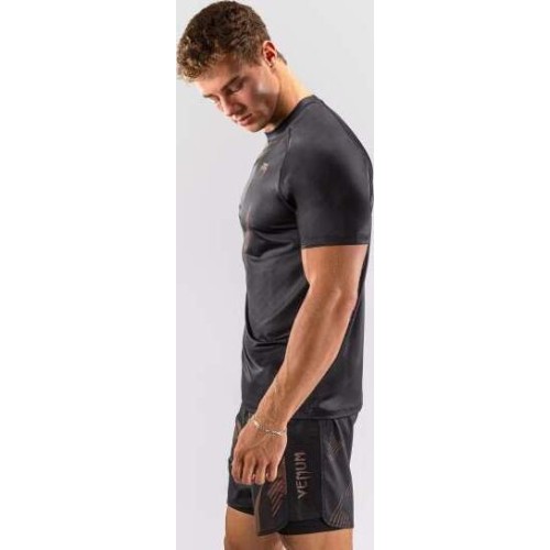 Venum No-Gi 6.0 Dry Tech T-Shirt - Black/Brown