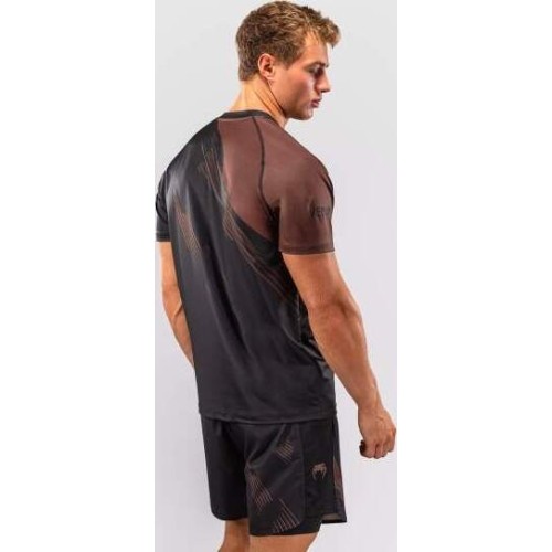 Venum No-Gi 6.0 Dry Tech T-Shirt - Black/Brown