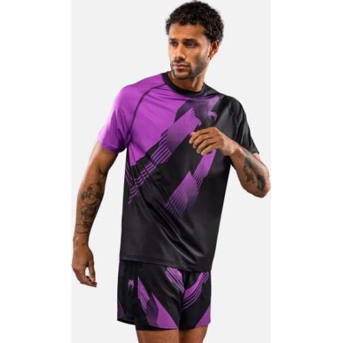 Venum No-Gi 6.0 Dry Tech T-Shirt - Black/Purple