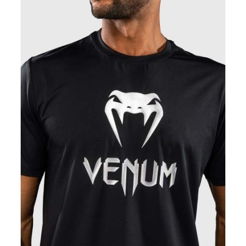 Venum Classic Dry Tech T-Shirt - Black/Silver
