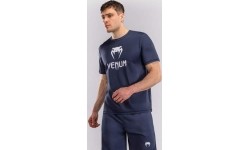 Venum Classic Dry Tech T-Shirt - Navy Blue/White