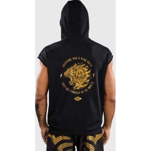 Venum x Mike Tyson Tiger Sleeveless Hoodie - Black/Gold