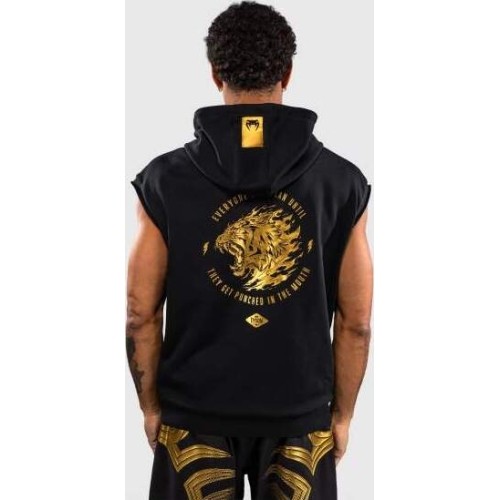 Venum x Mike Tyson Tiger Sleeveless Hoodie - Black/Gold