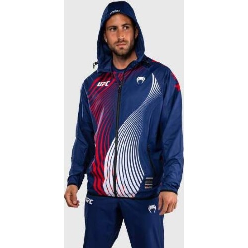 Men's Official UFC Freedom 250 by Venum Blue Authentic Fight Night Walkout Hoodie