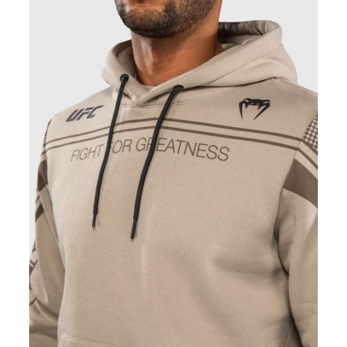 Venum UFC Unity by Venum Authentic Fight Week Men's Pullover Hoodie - Sand