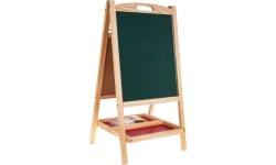 Wooden double-sided board with abacus