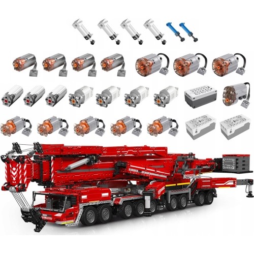 Vehicle Crane Building Blocks Set Red 8506pcs.