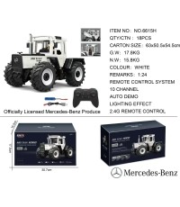 Tractor White 1:24 with remote control Mercedes Benz