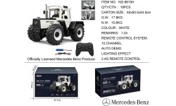 Tractor White 1:24 with remote control Mercedes Benz