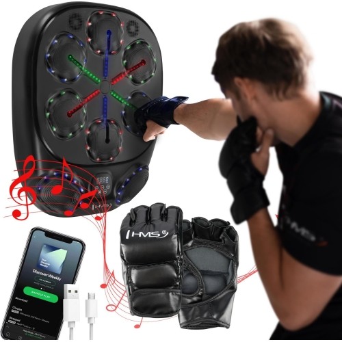 TB10 INTELLIGENT MUSIC BOXING MACHINE BLUETOOTH WITH GLOVES BATTERY 4000MAH HMS