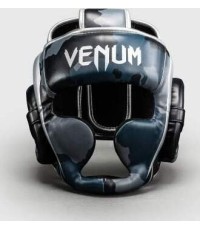 Venum Elite Camo Headgear - Dark Navy/Blue