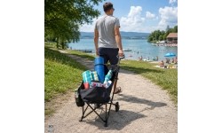 BasicNature Travelchair 2 in 1 'Sit and Carry'