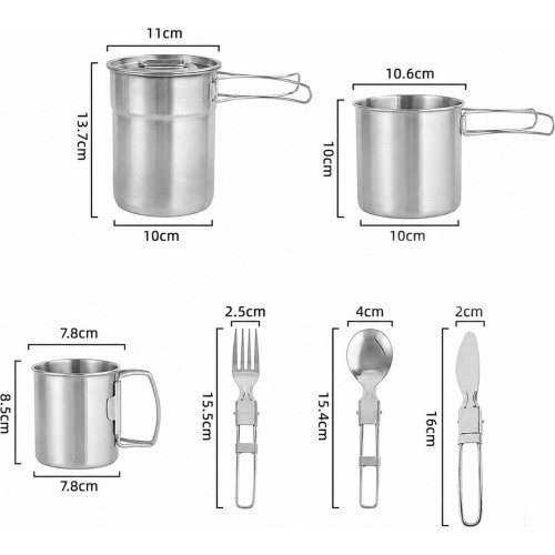 Origin Outdoors Stainless Steel Cooking Set 'Personally'