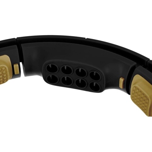 SET HULA HOOP HHM13 BLACK/GOLD WITH WEIGHT + COUNTER HMS + WAIST SUPPORT BR163 BLACK