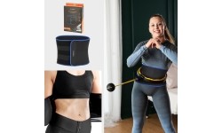 SET HULA HOOP MAGNETIC BLACK/YELLOW HHM21 WITH WEIGHT + COUNTER HMS + SLIMMING BELT BR1313