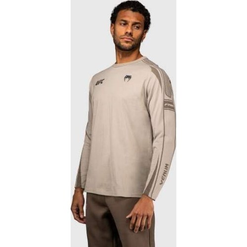 Venum UFC Unity by Venum Authentic Fight Week Men's Long Sleeve T-Shirt - Sand