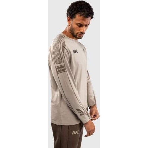 Venum UFC Unity by Venum Authentic Fight Week Men's Long Sleeve T-Shirt - Sand
