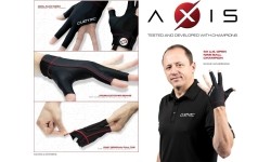 Billiard Glove, Cuetec Axis, 3-Finger, Noir Edition, M