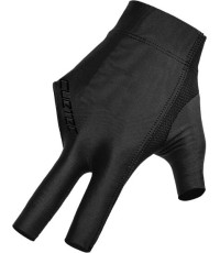 Billiard Glove, Cuetec Axis, 3-Finger, Noir Edition, to wear on right hand, L